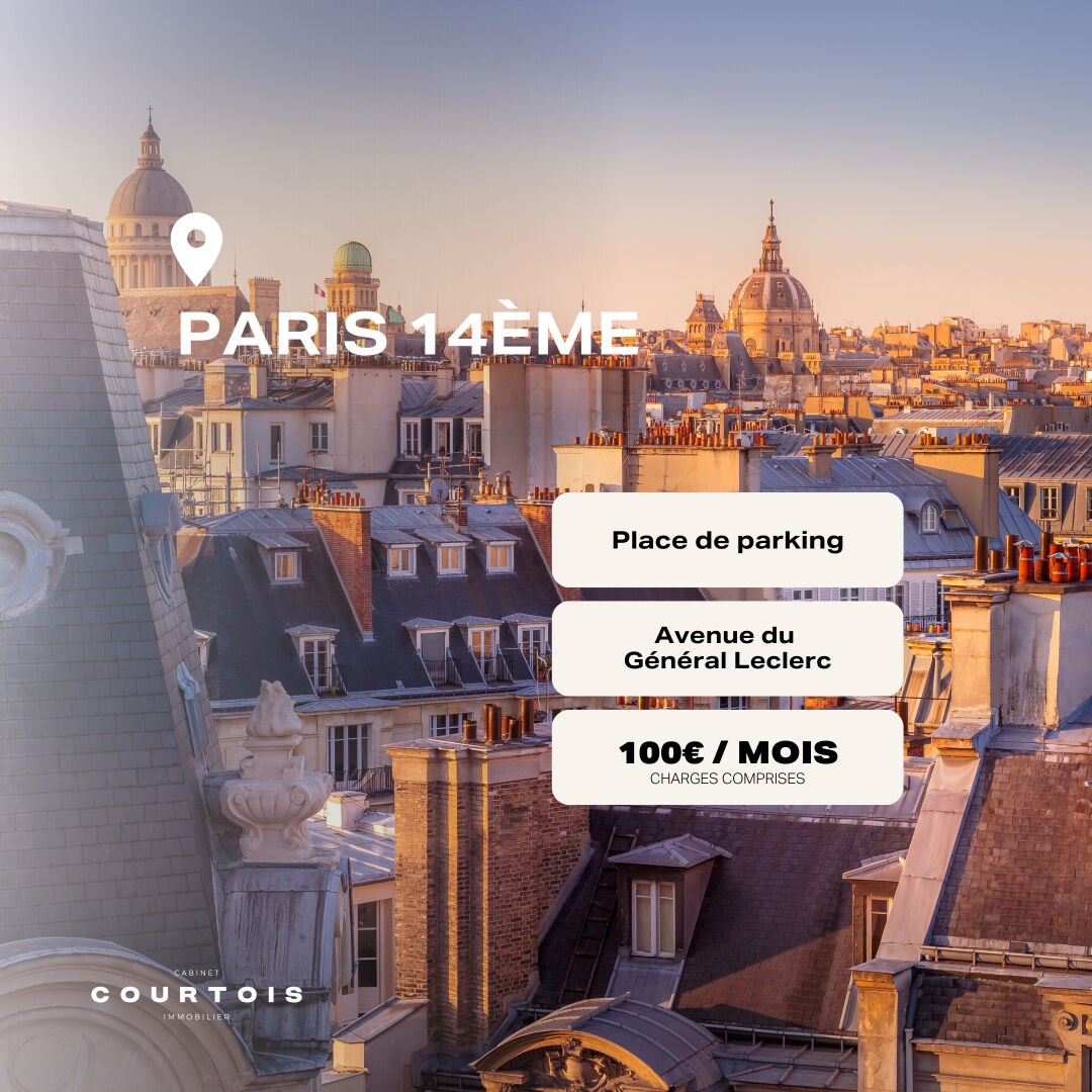 Place de parking à louer - Paris 14ème