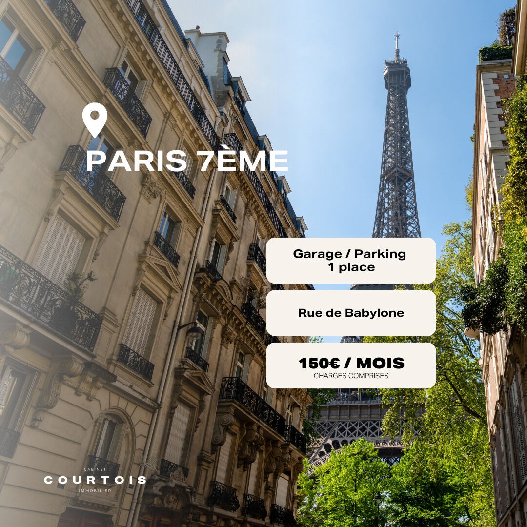 Garage/parking 1 place Paris 7ème