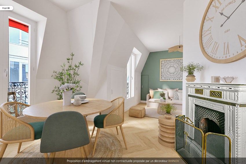 Appartement Paris 7ème 2/3 pièces 35.50 m²