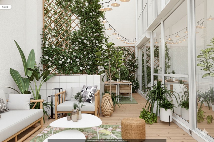 Square du Temple - 4 pièces - Terrasse