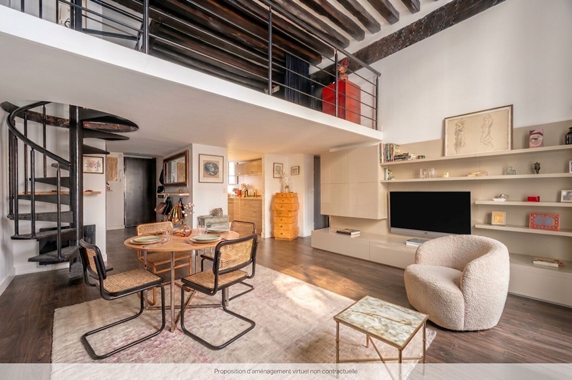 Au coeur du Marais - Appartement avec belle hauteur sous plafond