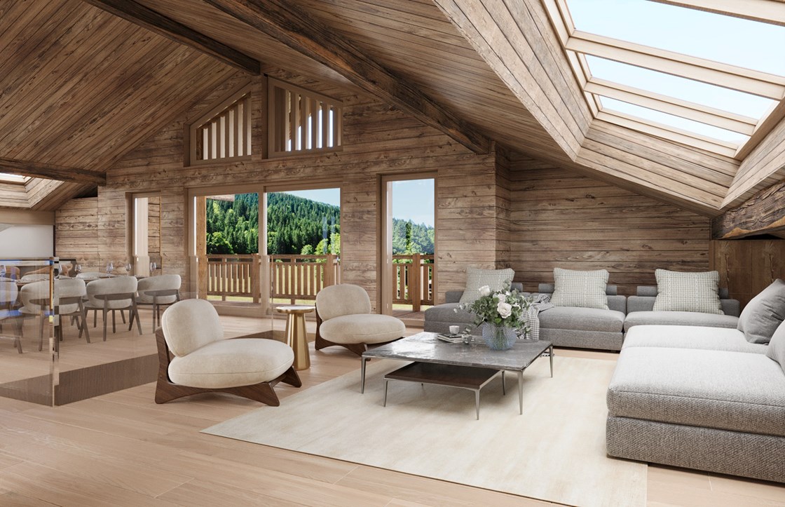 Chalet neuf 5 chambres - Skis aux pieds