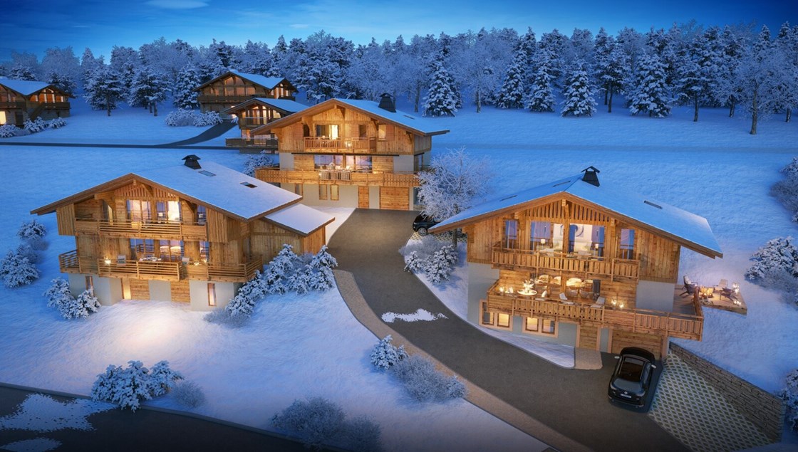 CHALET NEUF - SKI AUX PIEDS - VUES DEGAGEES