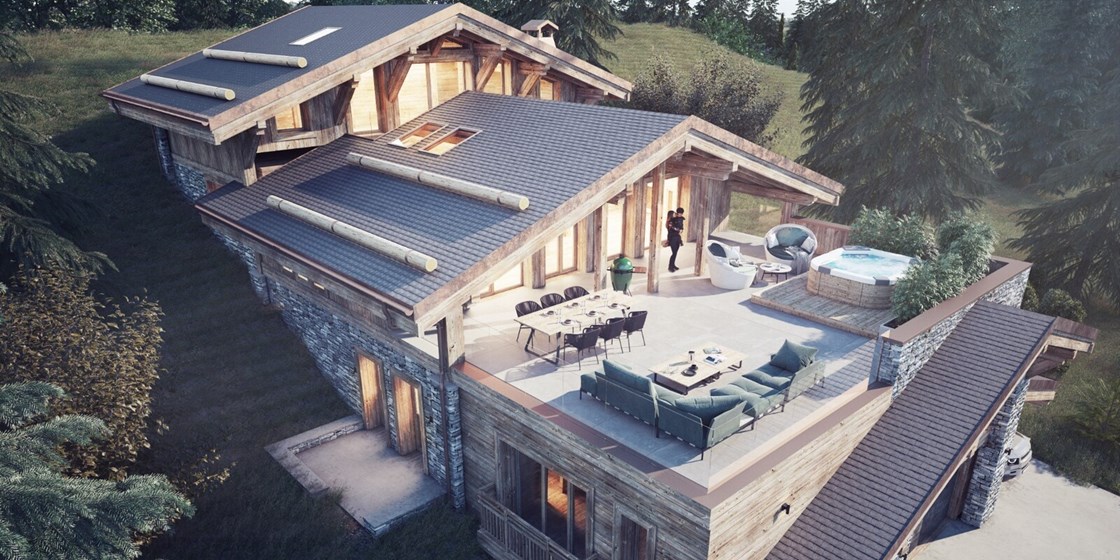 LUXUEUX CHALET NEUF DANS LE CENTRE DES GETS